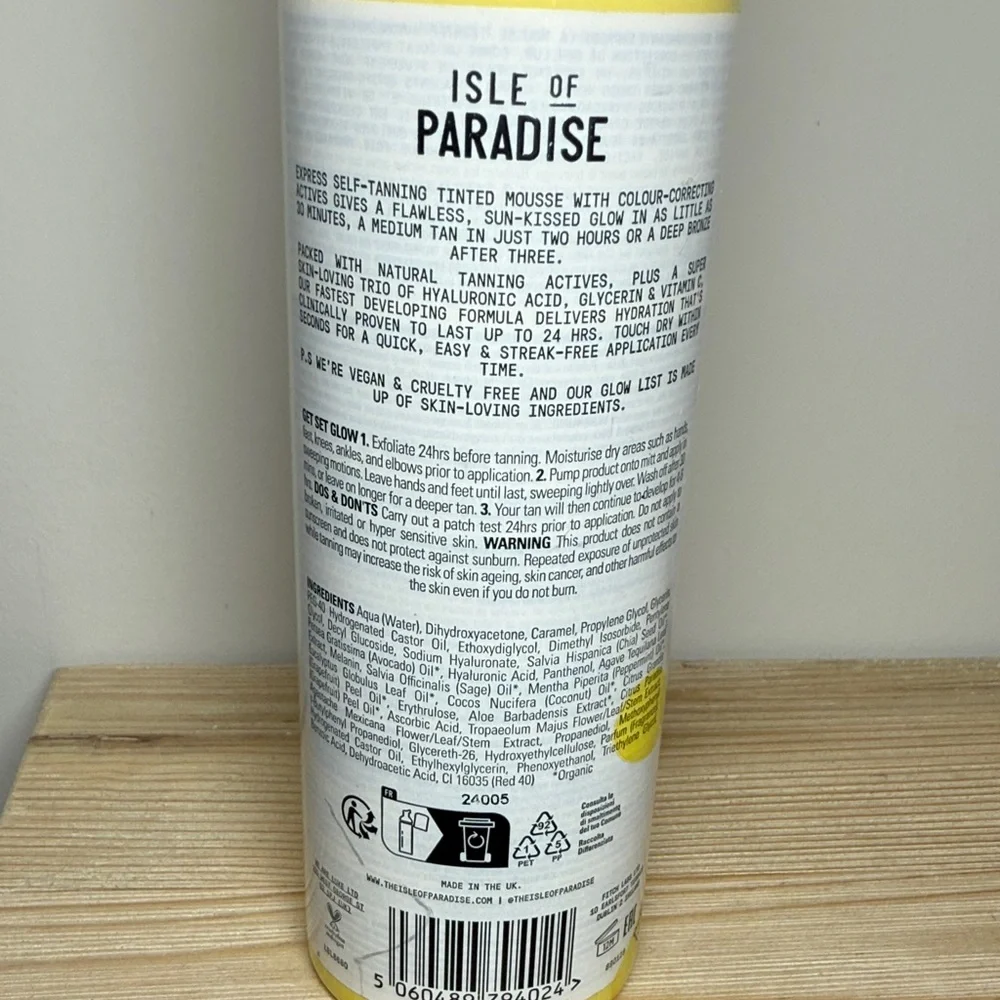 Isle of Paradise Express Self-Tanning Mousse